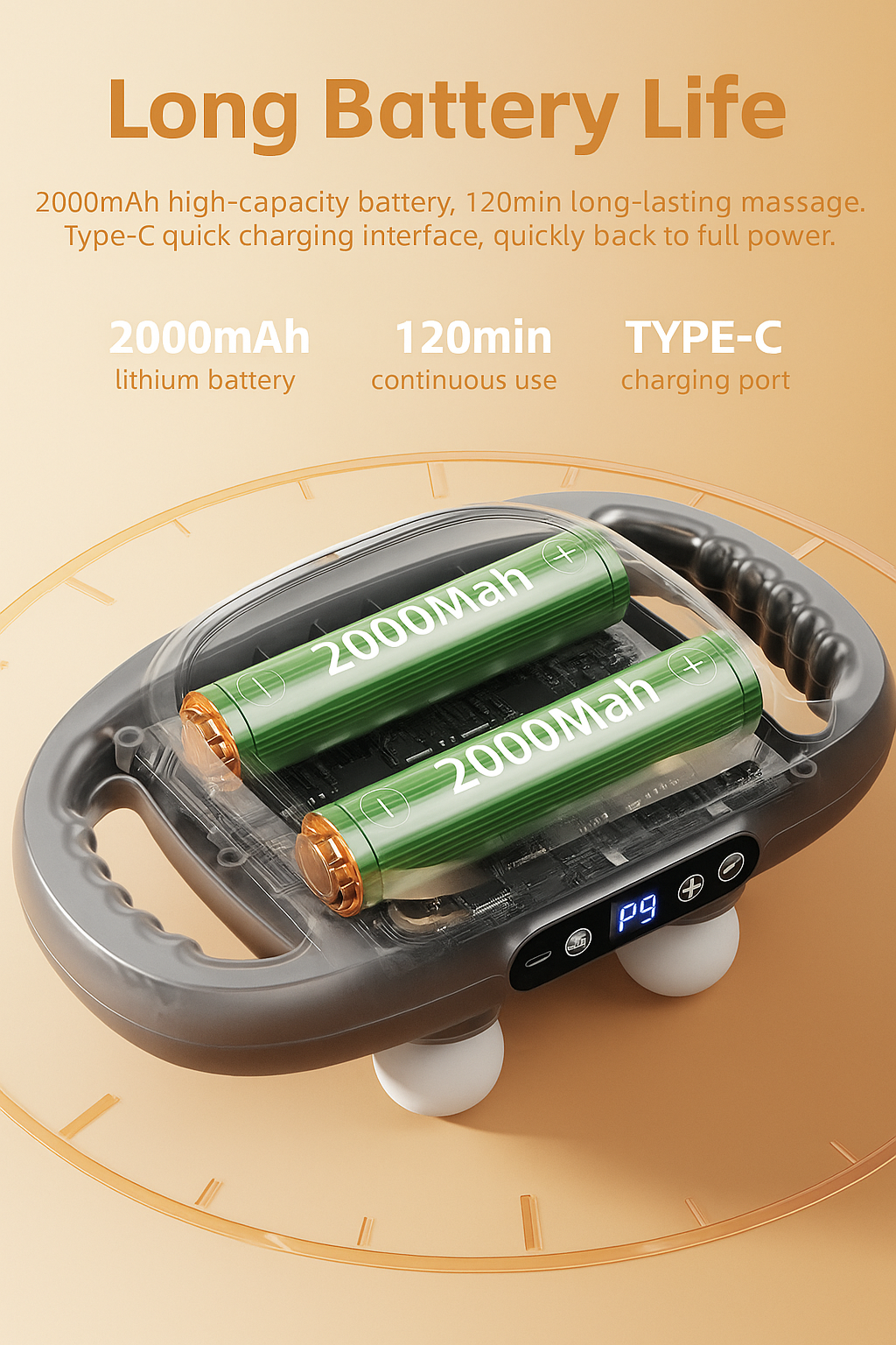 Six Head Electric Massager Full Body Vibration Therapy Device