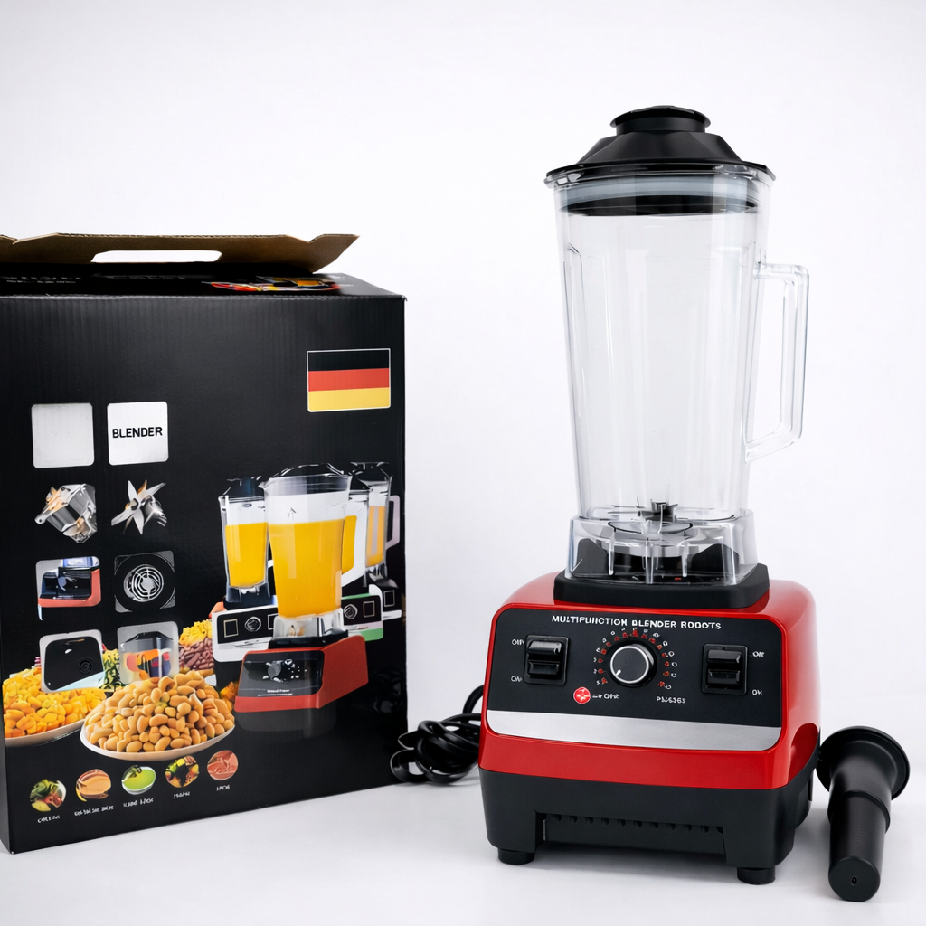 Double Jar High Power Kitchen Blender 4500W for Juice, Ice, Soy Milk & Soup