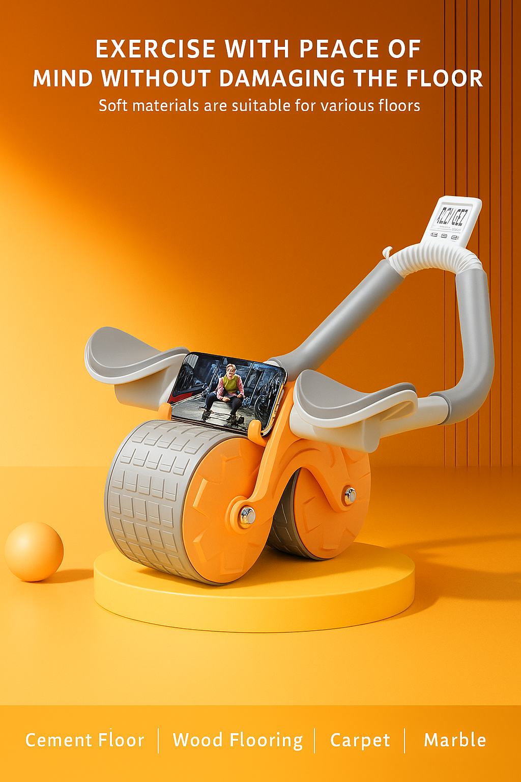 Ab Roller Gym Wheel Double Wheel Exercise Fitness Equipment