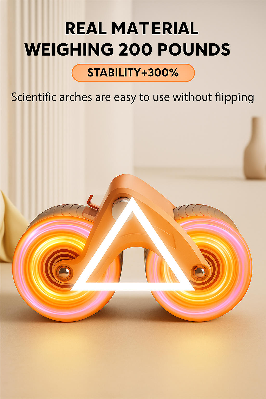 Ab Roller Gym Wheel Double Wheel Exercise Fitness Equipment