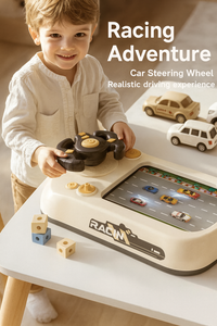 Car Adventure Track Set Interactive Toy with Mini Cars and Obstacles