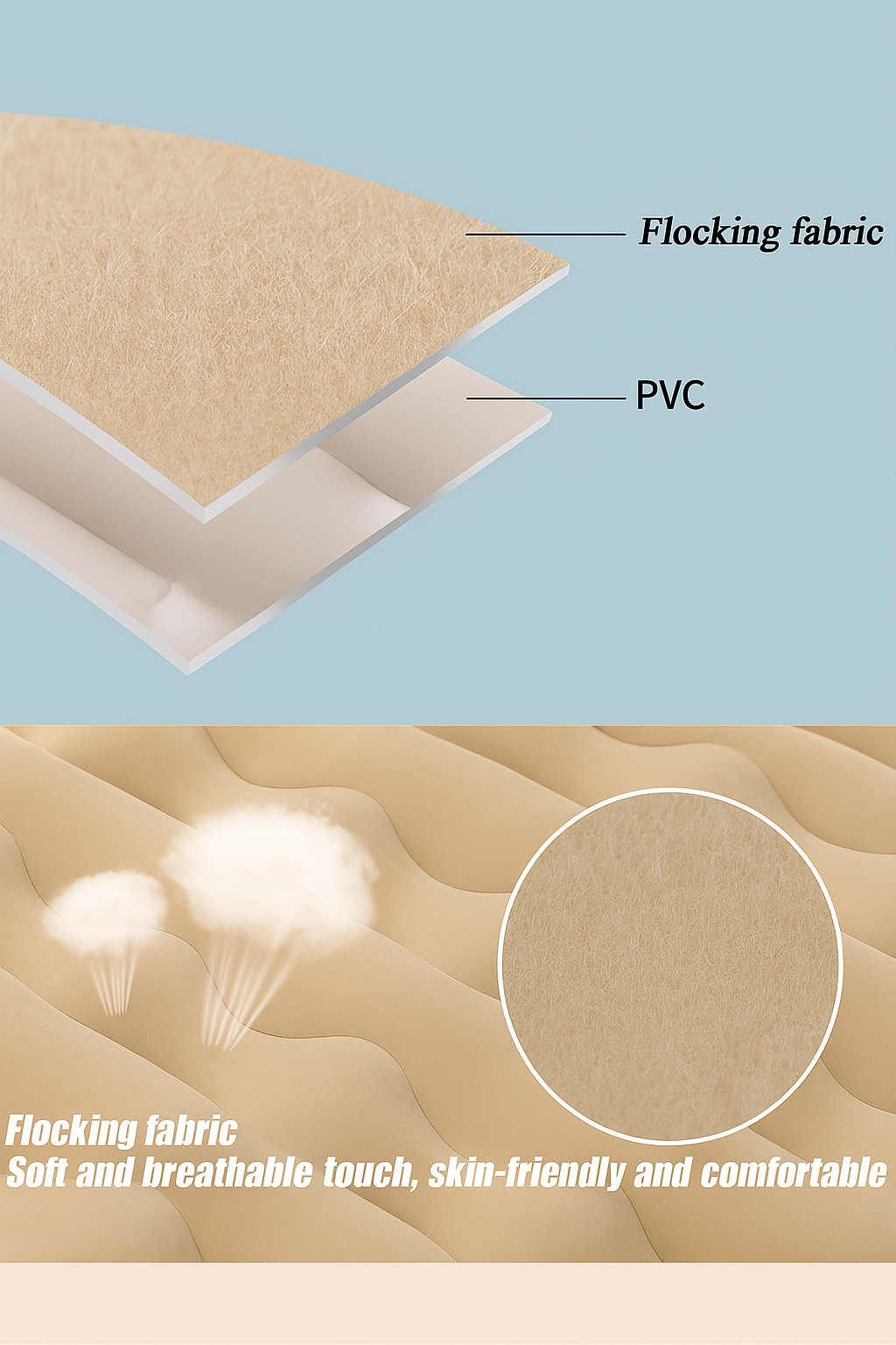 Car Air Bed Inflatable Mattress with Pump Portable Travel Bed