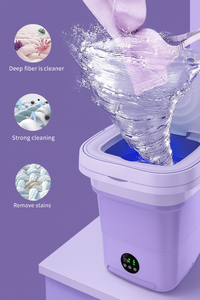 Portable Mini Washing Machine Compact Laundry Washer for Clothes