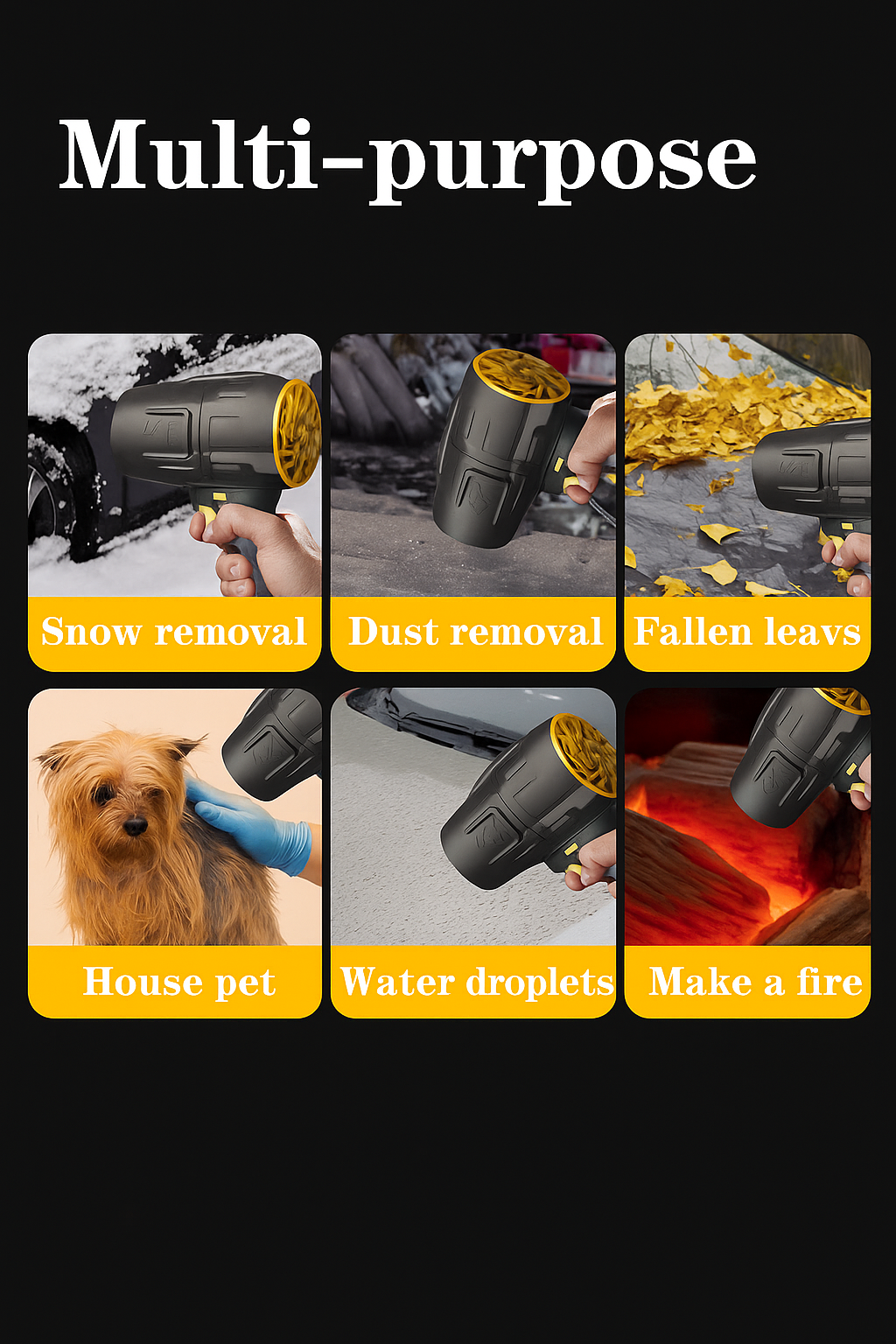 Power Violent Fan High Speed Rechargeable Portable Air Cooler