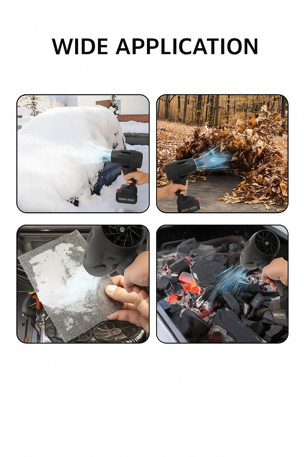 Power Violent Fan High Speed Rechargeable Portable Air Cooler