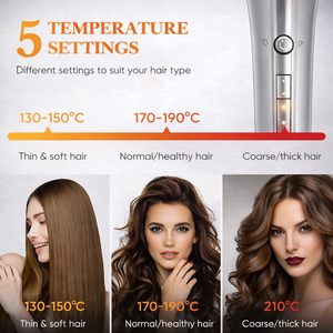 Automatic One-Touch Hair Curler 39W with Anti-Scald and Anti-Tangle Protection