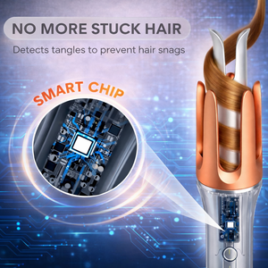 Automatic One-Touch Hair Curler 39W with Anti-Scald and Anti-Tangle Protection