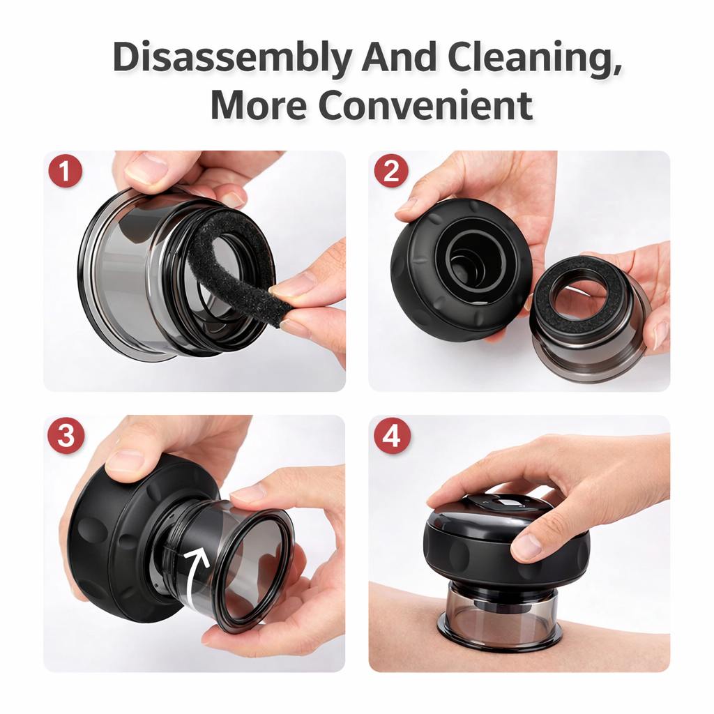 Intelligent Breathing Cupping Massage Instrument with Heat and Negative Pressure