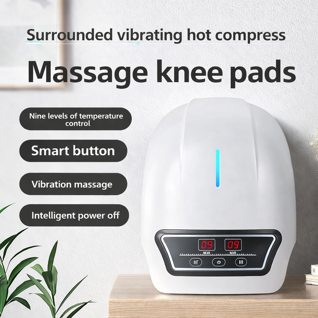 Wireless Knee Massager with Heating & Vibration Rechargeable Device