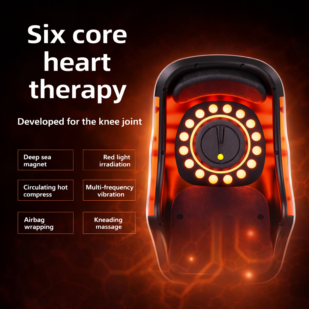 Wireless Knee Massager with Heating & Vibration Rechargeable Device