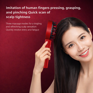 Multi-Functional Electric Massage Comb with Red Light Therapy, USB Rechargeable Scalp Massager
