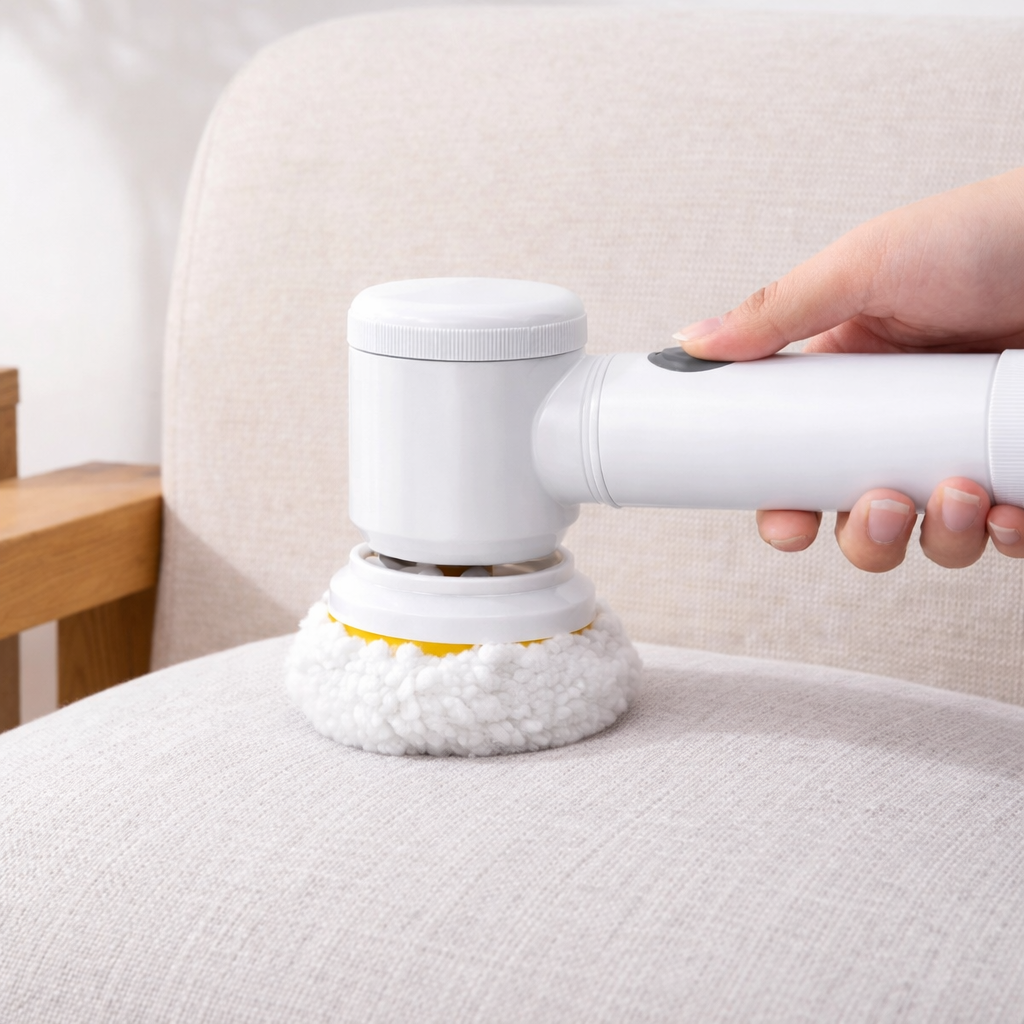 Electric Spin Scrubber 5 in 1 USB Rechargeable Cleaning Brush for Sink, Tile & Wash Basin