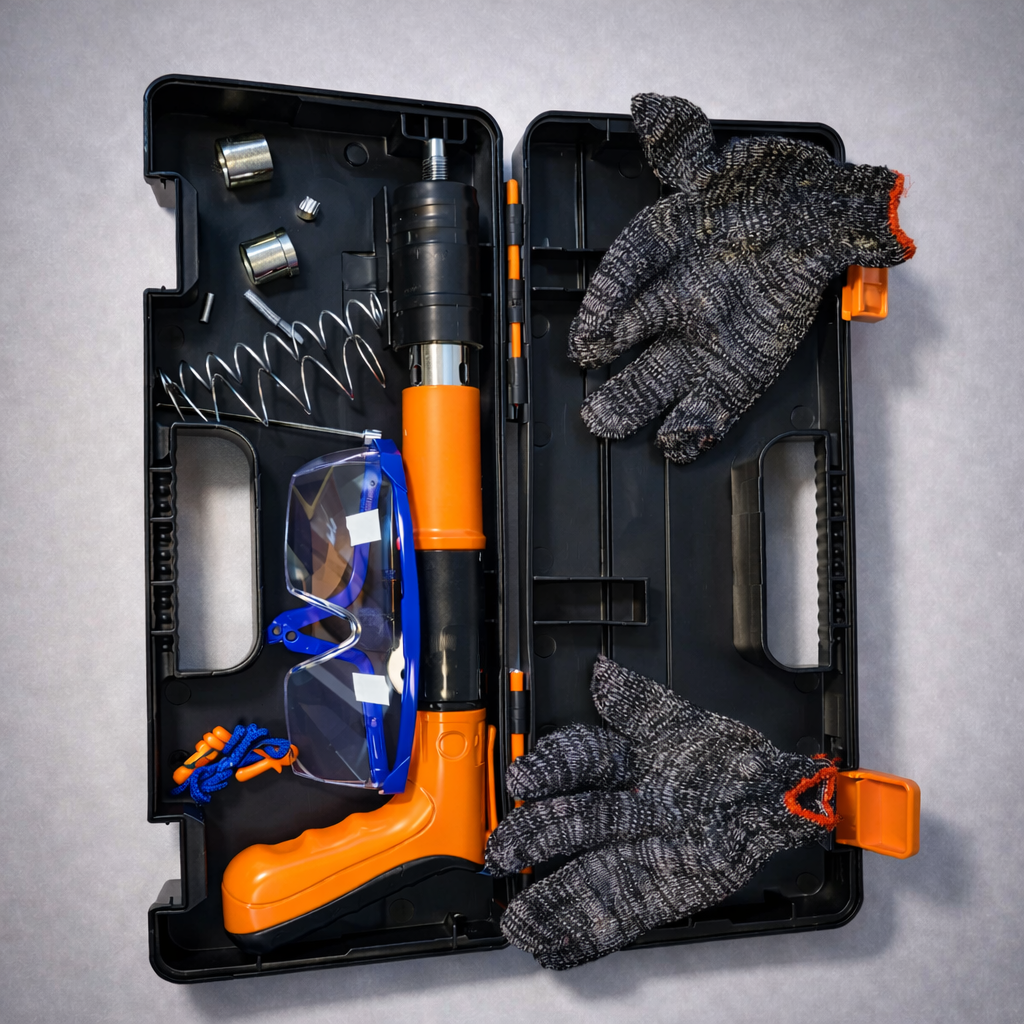 Manual Nail Gun for Wall Fixing, Handheld Concrete Nail Installer Tool