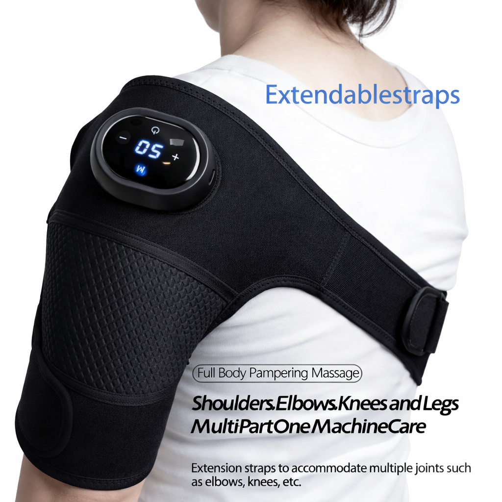 Multi-Functional Knee Massager with Heat & Vibration Rechargeable Cordless Massager