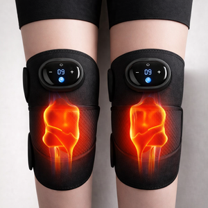 Multi-Functional Knee Massager with Heat & Vibration Rechargeable Cordless Massager