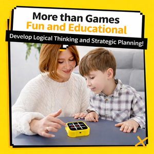 Tic Tac Toe Bolt Handheld Game Console for Kids and Adults Age 3+
