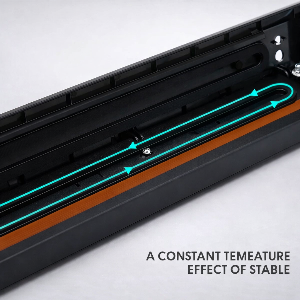 Vacuum Sealer Machine 90W Home Automatic Food Packing with 10 Bags